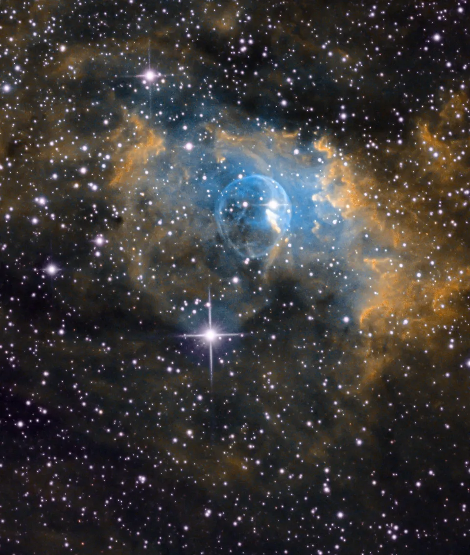 Bubble Nebula: astrophotograph by Pete Lawrence