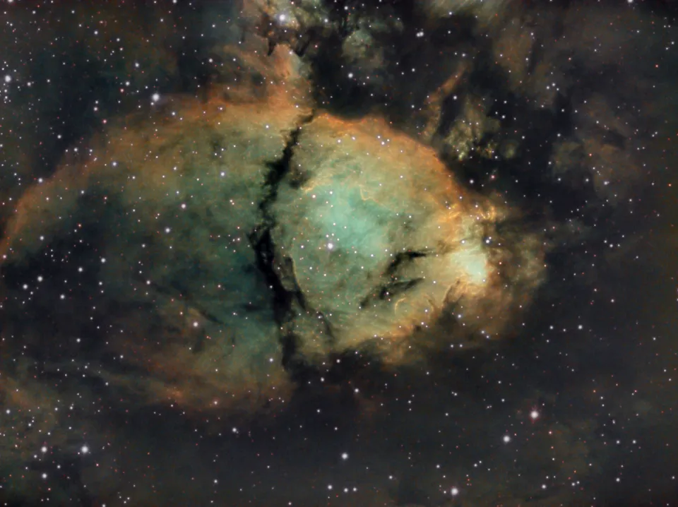 Fish Head Nebula: astrophotograph by Pete Lawrence