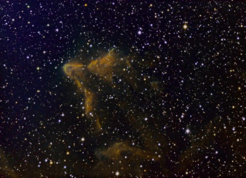 Gamma Cas Nebula: astrophotograph by Pete Lawrence