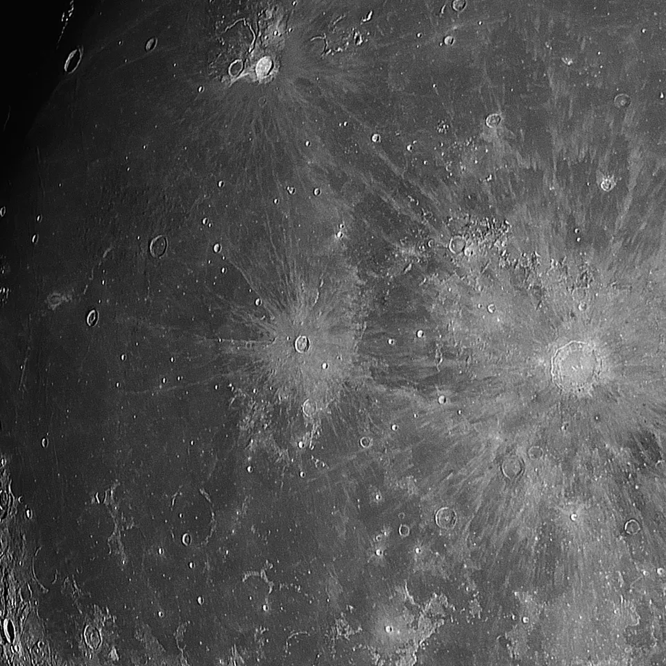 Kepler, Copernicus & Reiner: astrophotograph by Pete Lawrence