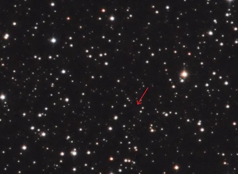 Magnetar 1E 2259+586 [Cropped & Marked]: astrophotograph by Pete Lawrence