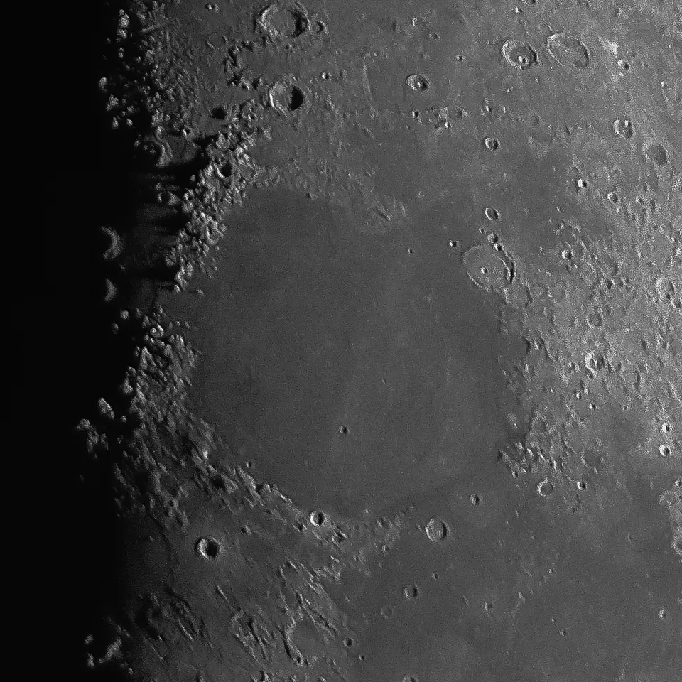 Mare Serenitatis (Sea Of Serenity): astrophotograph by Pete Lawrence