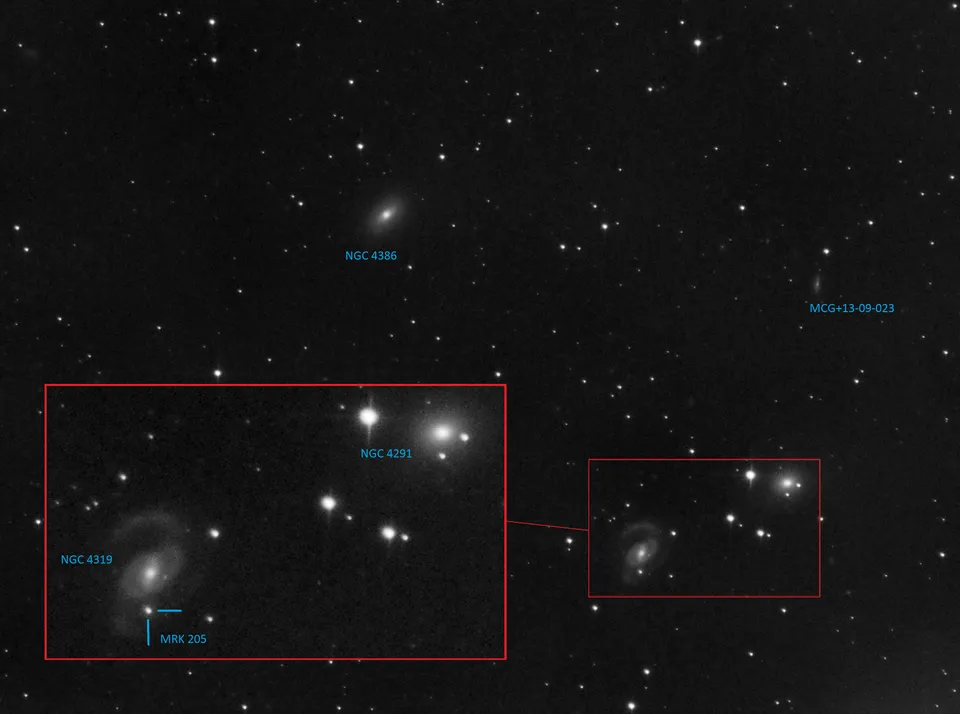 MRK 205: astrophotograph by Pete Lawrence