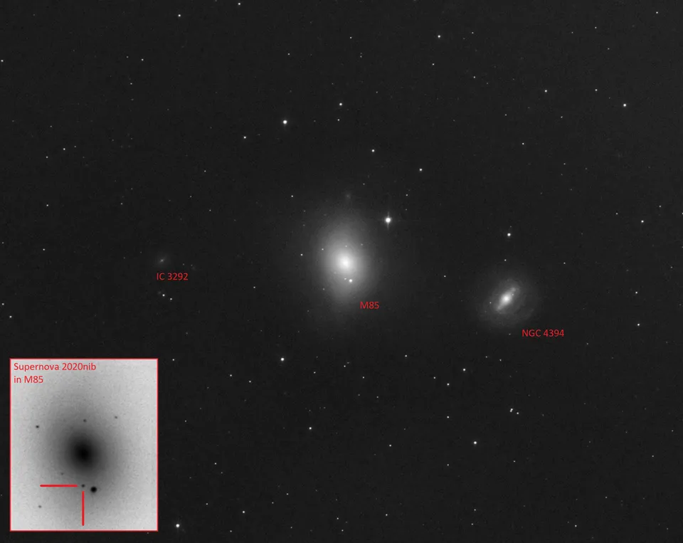 SN2020nib: astrophotograph by Pete Lawrence