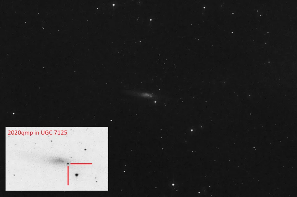 SN2020qmp: astrophotograph by Pete Lawrence