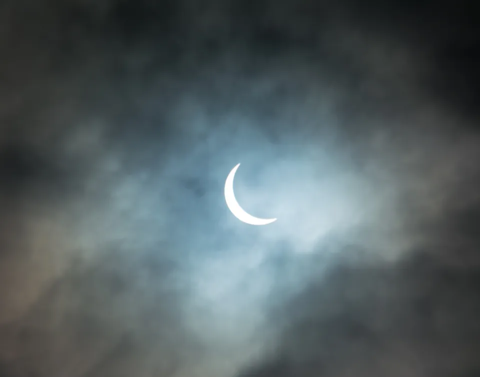 Solar Eclipse (Partial): astrophotograph by Pete Lawrence