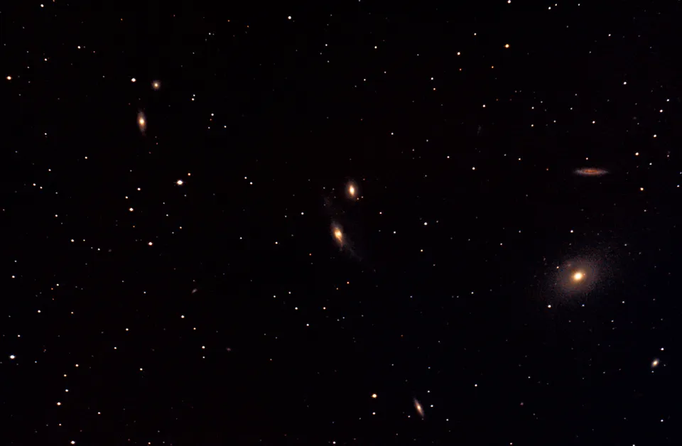 The Eyes Galaxies: astrophotograph by Pete Lawrence