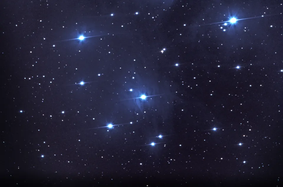 The Pleiades: astrophotograph by Pete Lawrence