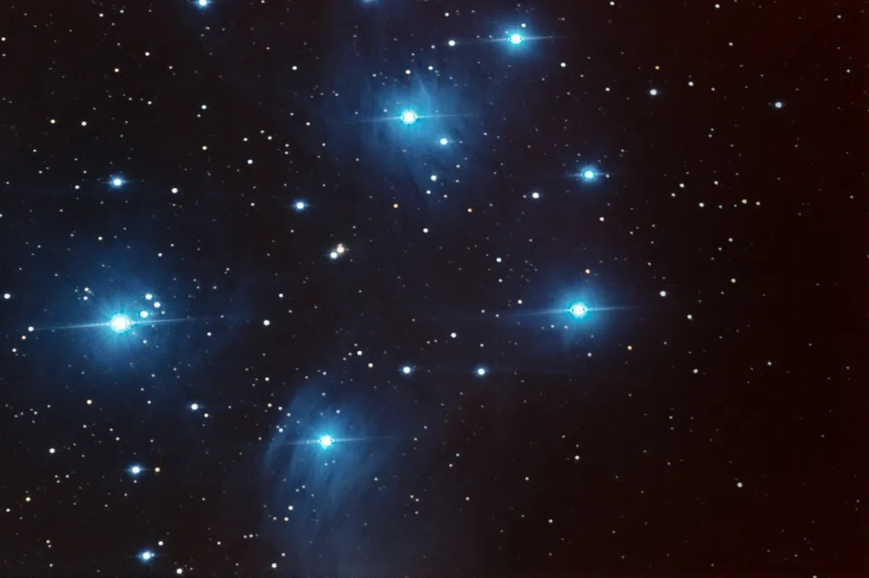 The Pleiades: astrophotograph by Pete Lawrence